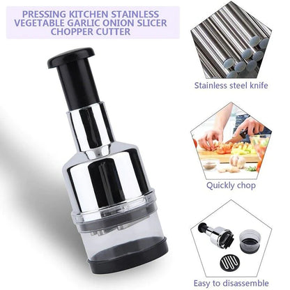 Vegetable Fruit Salad Onion Garlic Food Hand Chopper Cutter Slicer Peeler Dicer